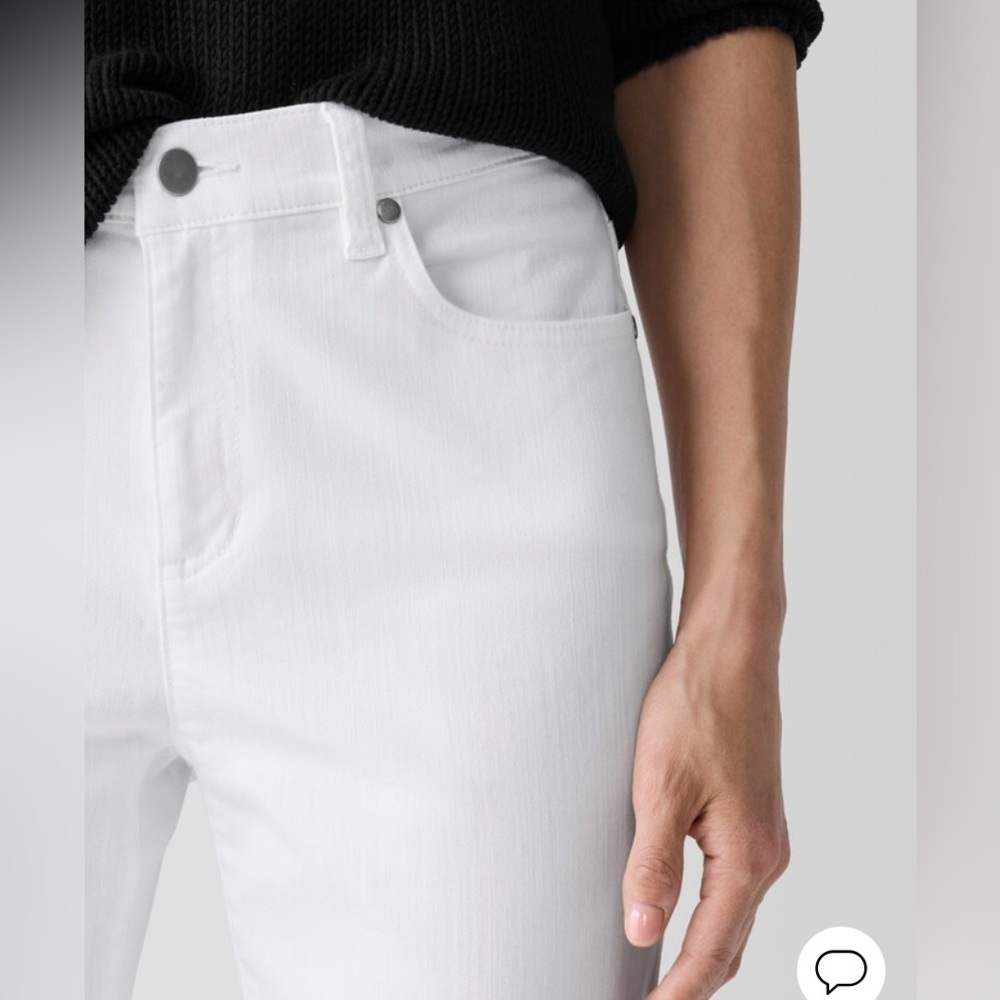 Eileen Fisher Organic Cotton Denim Slim Jean NWT - SZ 8 - Picture 5 of 13
